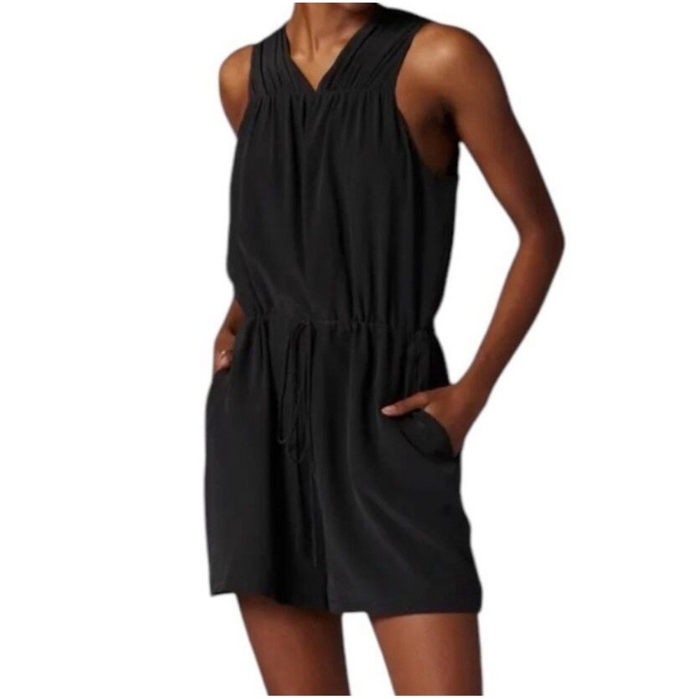 Equipment Lamara Sleeveless Silk‎ Short Romper | S